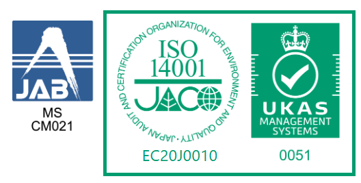 JAB、ISO14001、UKAS